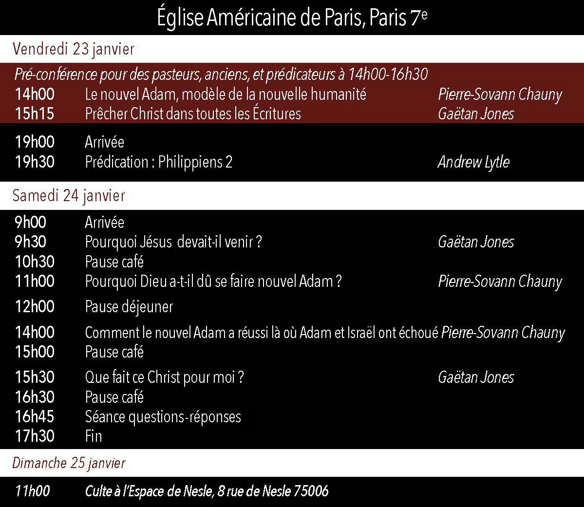 Programme Pro Nobis 2026